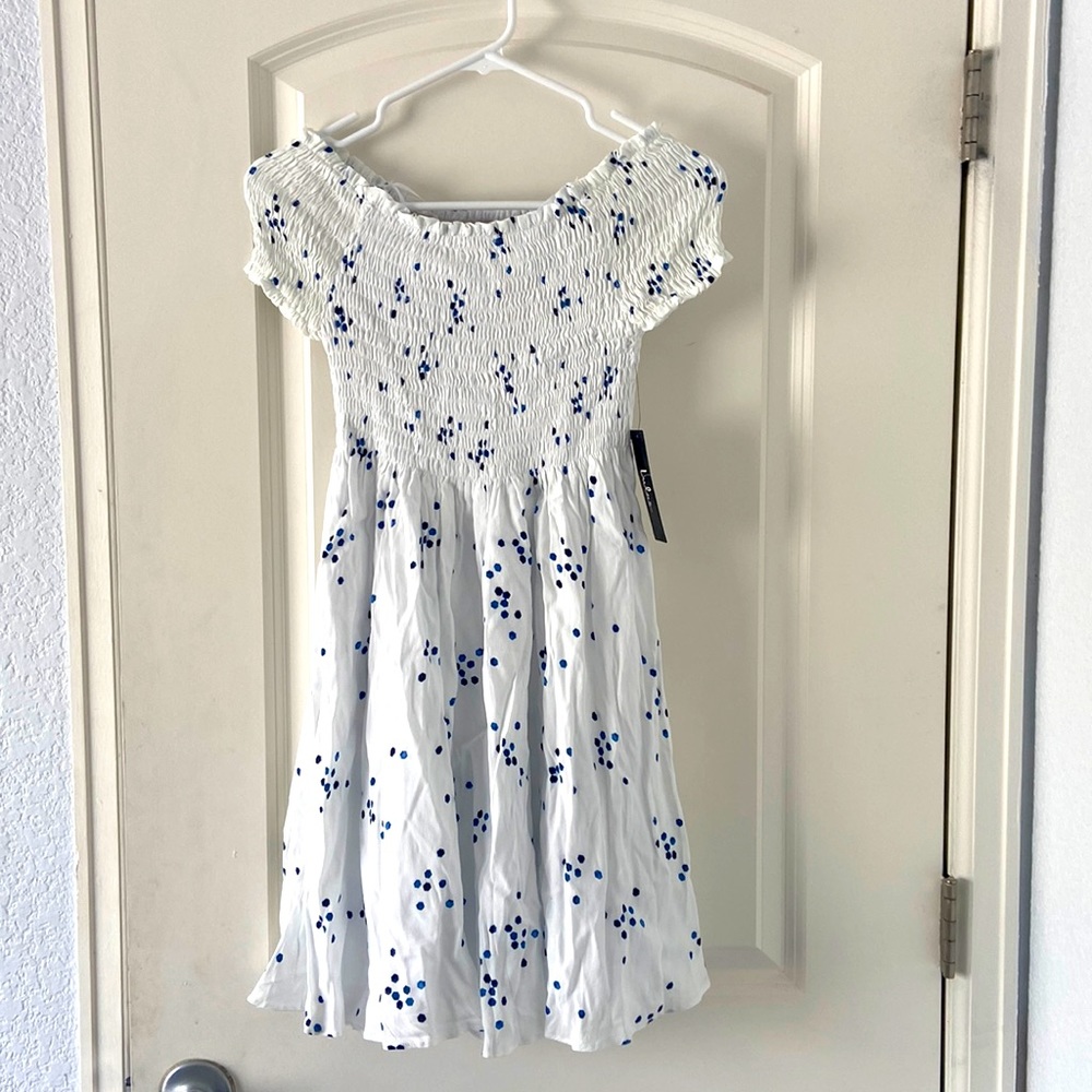 White Lulus Off The Shoulder Dress